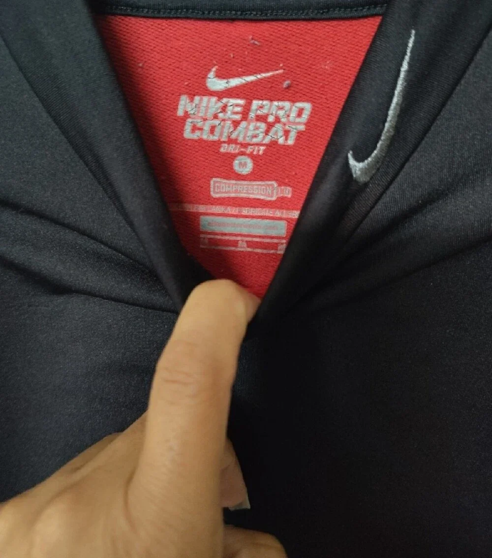 Nike Youth Black & Gray Long-Sleeve Dri-FIT Compression Shirts Size M